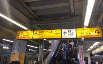 ↑ 中央口(アトレ側)りんかい線 ⤵️東急大井町線