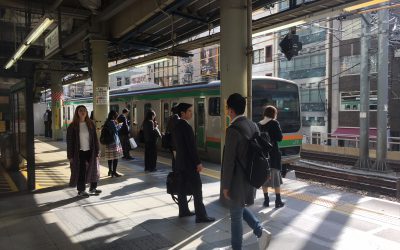 JR埼京線「渋谷駅」ホームへ到着!!!