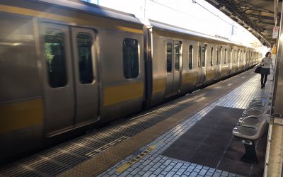 総武中央線「市ヶ谷駅」ホーム